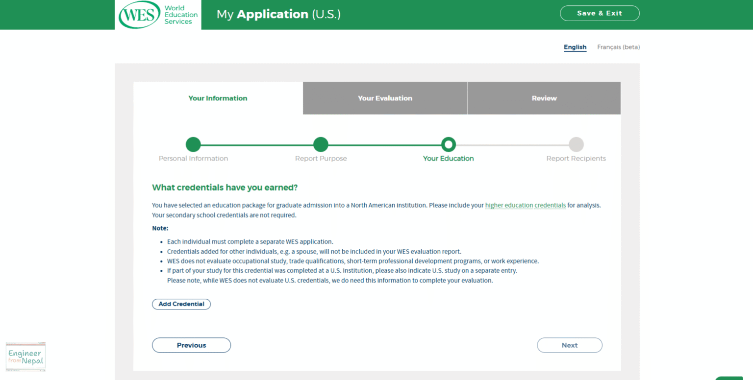 How to Apply for WES Evaluation: A Step-by-Step Guide | Engineer From Nepal