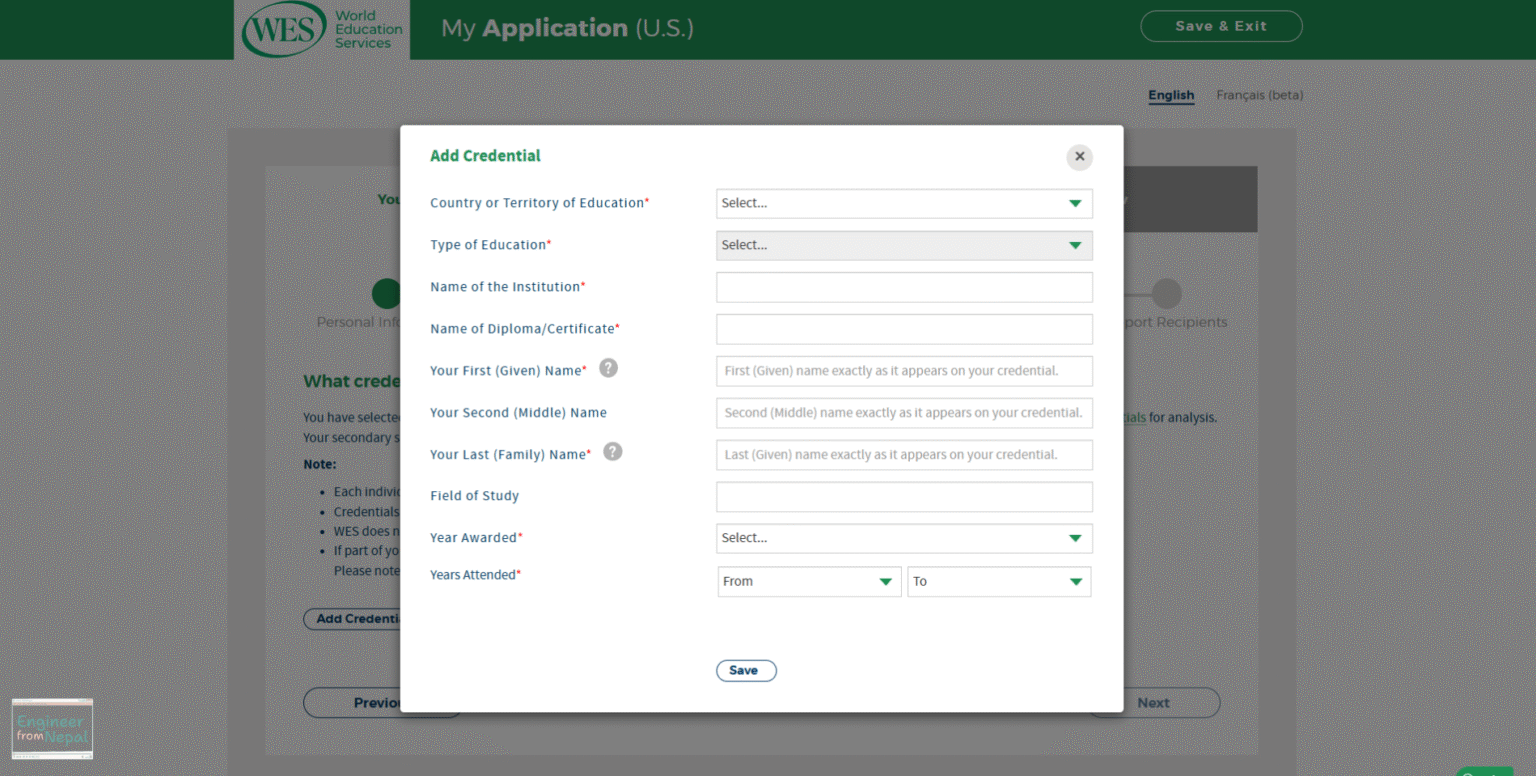 How to Apply for WES Evaluation: A Step-by-Step Guide | Engineer From Nepal
